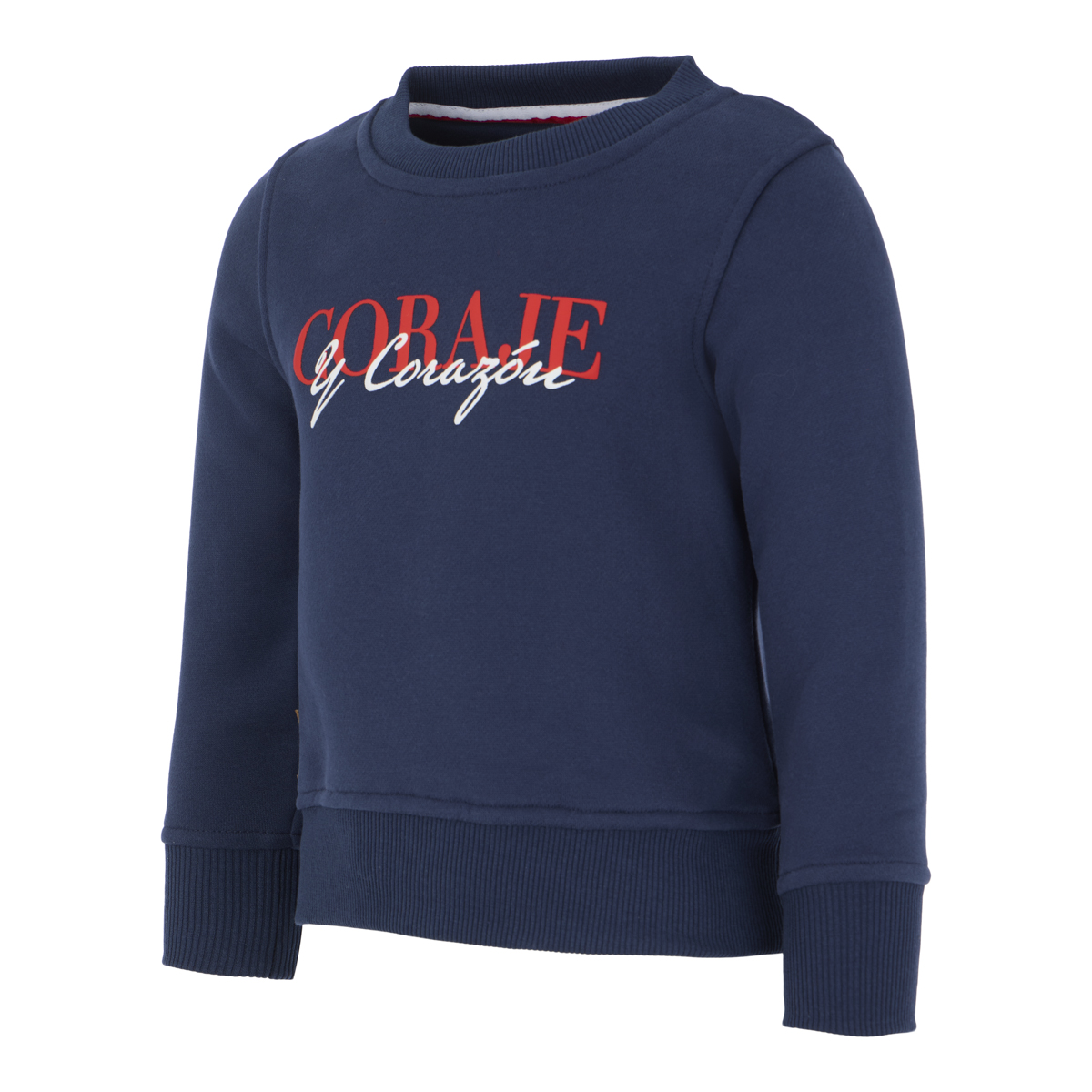 Sudadera Ni&ntilde;o Coraje Y Coraz&oacute;n Rojiblanco image number null